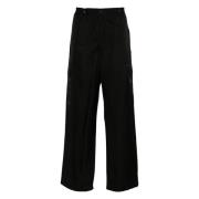 Zwarte Cargo Broek met Boke Flower Detail Kenzo , Black , Heren