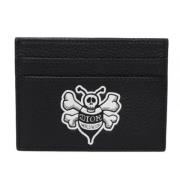 Pre-owned Leather wallets Dior Vintage , Black , Dames