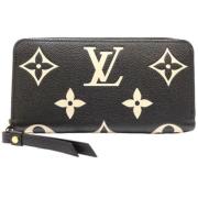 Pre-owned Canvas wallets Louis Vuitton Vintage , Black , Dames