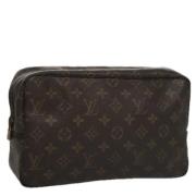 Pre-owned Canvas clutches Louis Vuitton Vintage , Brown , Dames