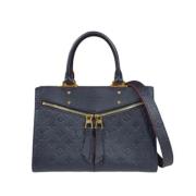 Pre-owned Canvas handbags Louis Vuitton Vintage , Blue , Dames