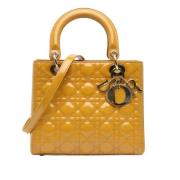 Pre-owned Leather dior-bags Dior Vintage , Yellow , Dames