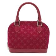 Pre-owned Canvas handbags Louis Vuitton Vintage , Red , Dames