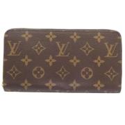 Pre-owned Canvas wallets Louis Vuitton Vintage , Brown , Dames