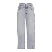 Grijze Denim Broek met gebogen pijpen Ball , Blue , Dames