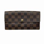 Pre-owned Canvas wallets Louis Vuitton Vintage , Brown , Dames