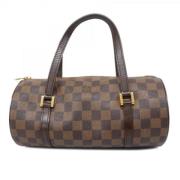 Pre-owned Fabric handbags Louis Vuitton Vintage , Brown , Dames