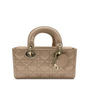 Pre-owned Leather dior-bags Dior Vintage , Beige , Dames