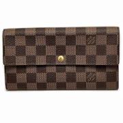 Pre-owned Canvas wallets Louis Vuitton Vintage , Brown , Dames