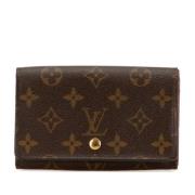 Pre-owned Canvas wallets Louis Vuitton Vintage , Brown , Unisex