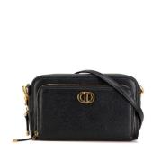 Pre-owned Leather crossbody-bags Dior Vintage , Black , Dames