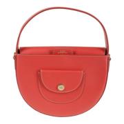 Rode Leren Handtas met Zak A.p.c. , Red , Dames