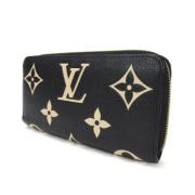 Pre-owned Leather wallets Louis Vuitton Vintage , Black , Dames