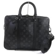 Pre-owned Canvas handbags Louis Vuitton Vintage , Black , Heren