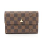 Pre-owned Canvas wallets Louis Vuitton Vintage , Brown , Dames