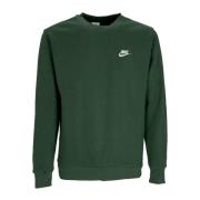 Crew Neck Sweatshirt Club Crew Nike , Blue , Heren