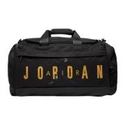 Zwart & Goud Sporttas Jordan , Black , Heren