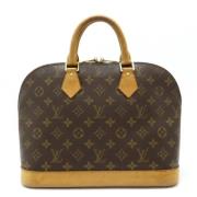 Pre-owned Canvas handbags Louis Vuitton Vintage , Brown , Dames