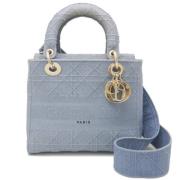 Pre-owned Canvas dior-bags Dior Vintage , Blue , Dames