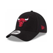 Zwarte Chicago Bulls Geborduurde Pet Gebogen Klep New Era , Black , He...