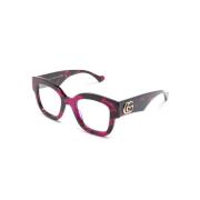 Bruin/Havana Optisch Montuur Gucci , Pink , Dames