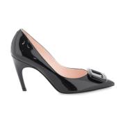 Lakleren pumps met Viv' Choc gesp Roger Vivier , Black , Dames