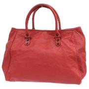 Pre-owned Leather balenciaga-bags Balenciaga Vintage , Red , Dames