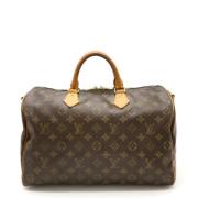 Pre-owned Canvas handbags Louis Vuitton Vintage , Brown , Dames