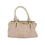 Pre-owned Canvas handbags Louis Vuitton Vintage , Pink , Dames