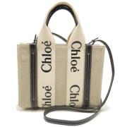 Pre-owned Canvas handbags Chloé Pre-owned , Beige , Dames