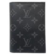 Pre-owned Leather wallets Louis Vuitton Vintage , Black , Dames