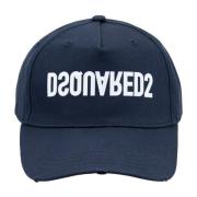 Baseball Cap met Gesp Dsquared2 , Blue , Unisex