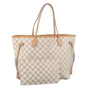 Pre-owned Canvas totes Louis Vuitton Vintage , White , Dames