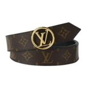 Pre-owned Leather belts Louis Vuitton Vintage , Brown , Dames