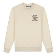 Beige Design Sweater Herenlions , Beige , Heren