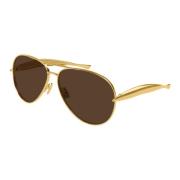 Bv1305S 007 Sunglasses Bottega Veneta , Yellow , Unisex