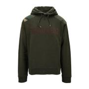 Heren hoodie met trekkoord Dsquared2 , Green , Heren