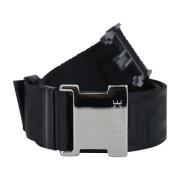 Grieks Motief Klik Gesp Riem Versace , Black , Dames