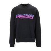 Heren Pullover Sweatshirt Dsquared2 , Black , Heren