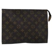 Pre-owned Canvas pouches Louis Vuitton Vintage , Brown , Dames