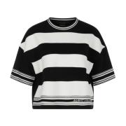 Gestreepte Cropped Pullover Marc Cain , Black , Dames