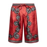 Zijden shorts Dolce & Gabbana , Red , Heren