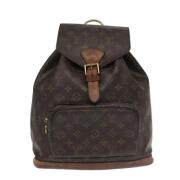 Pre-owned Canvas backpacks Louis Vuitton Vintage , Brown , Dames