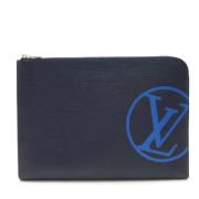 Pre-owned Leather louis-vuitton-bags Louis Vuitton Vintage , Blue , He...