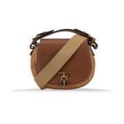 Schoudertas Vrouwen Magneetknoop Ralph Lauren , Brown , Dames