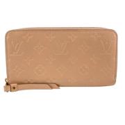 Pre-owned Leather wallets Louis Vuitton Vintage , Beige , Dames