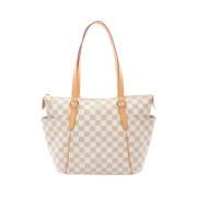 Pre-owned Canvas louis-vuitton-bags Louis Vuitton Vintage , White , Da...