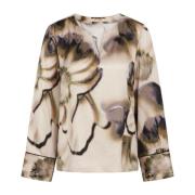 Elegante Vanille Room Blouse met Wijde Mouwen RUE de Femme , Multicolo...