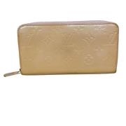 Pre-owned Leather wallets Louis Vuitton Vintage , Beige , Dames