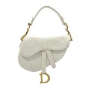 Pre-owned Canvas dior-bags Dior Vintage , White , Dames